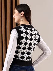 Kotty Women Crop Sweater Vest