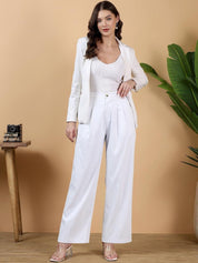 Kotty Women Relaxed Straight Leg High-Rise Trousers