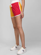 Kotty Women Colourblocked Yoga Sports Shorts 