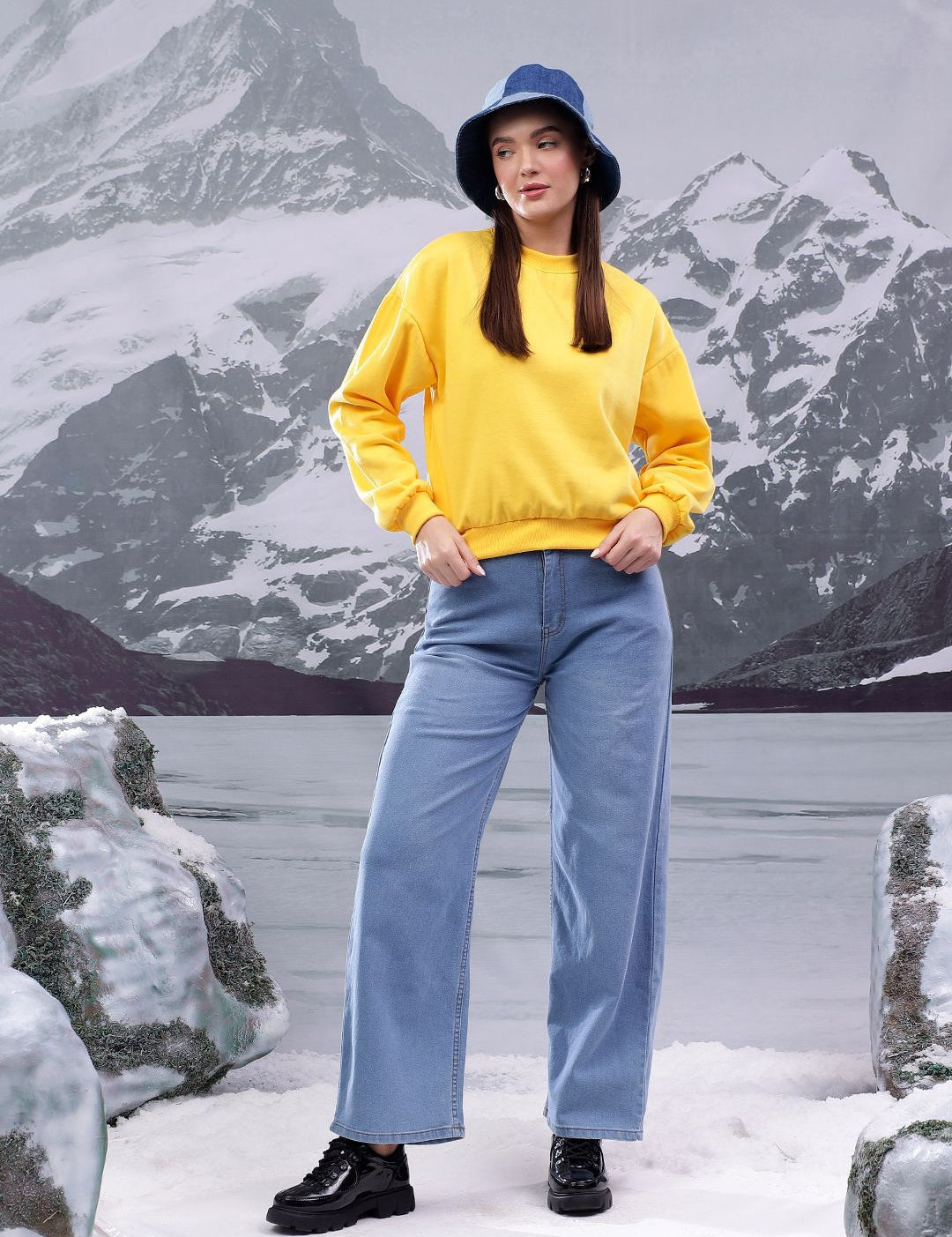 Kotty Women Long Sleeve Pullover Sweatshirt