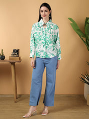 Kotty Floral Print Cotton Top