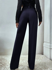Kotty Women Relaxed Straight Leg High-Rise Trousers