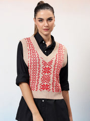 Kotty Women Printed Crop Pullover