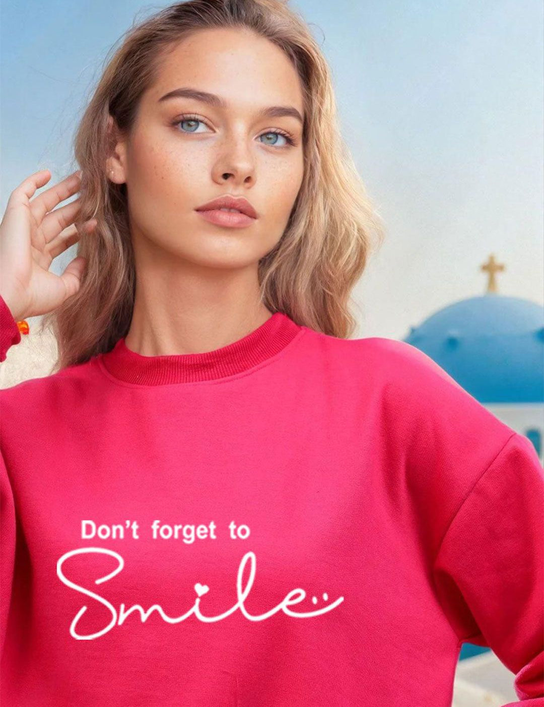 Kotty Women Typography Printed Full Sleeve Sweatshirt