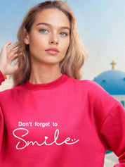 Kotty Women Typography Printed Full Sleeve Sweatshirt