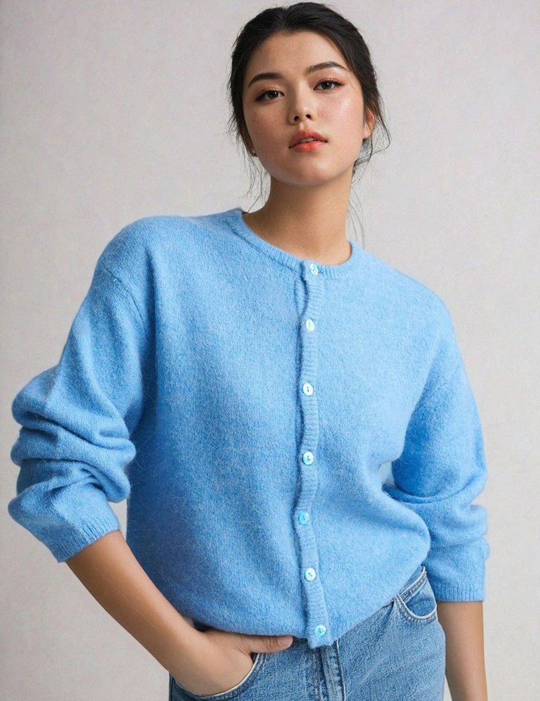 Kotty Women Cotton Front-Open Sweater