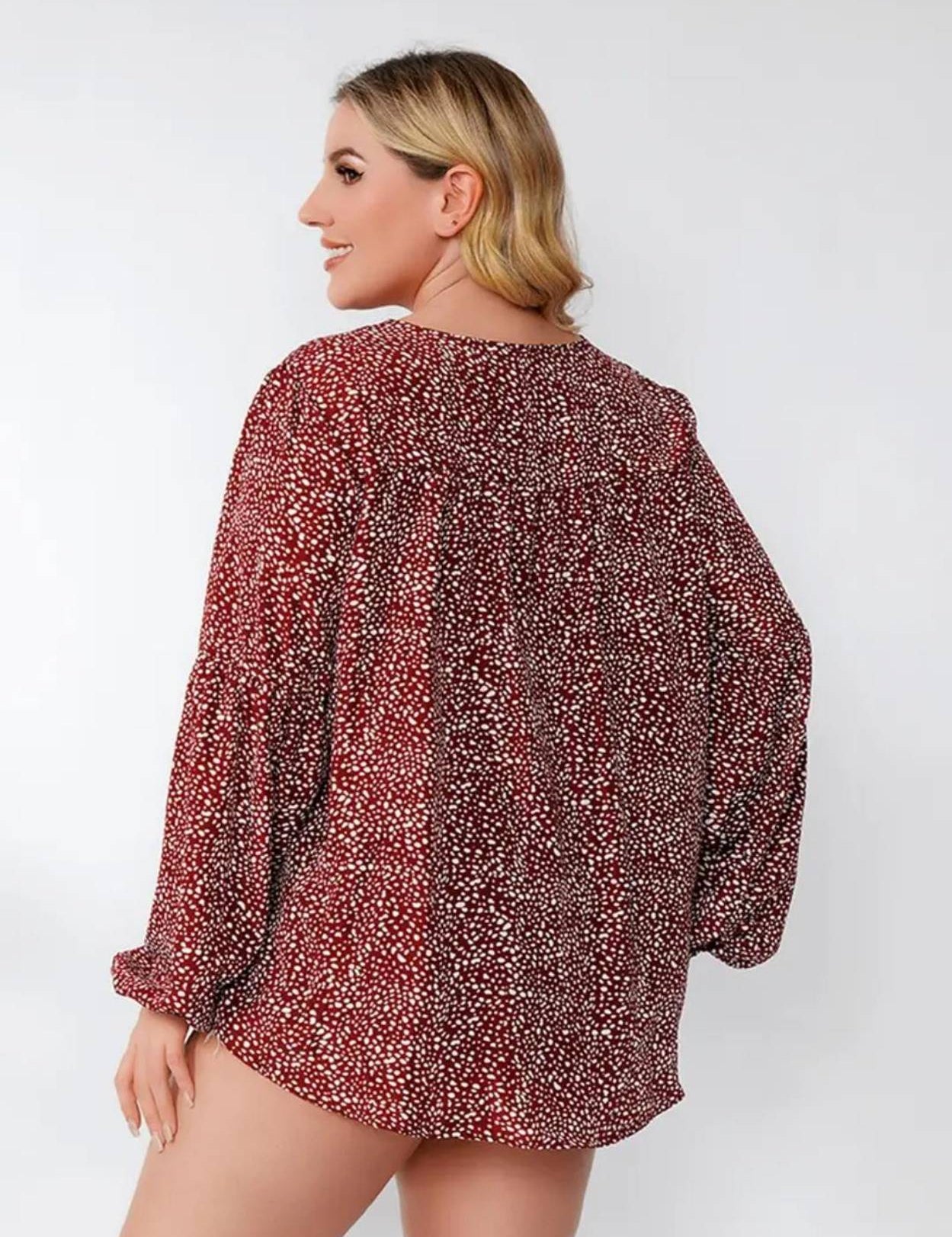 CasualBalloonSleevePrintedWomenMaroon_WhiteTop-1_jpg.jpg