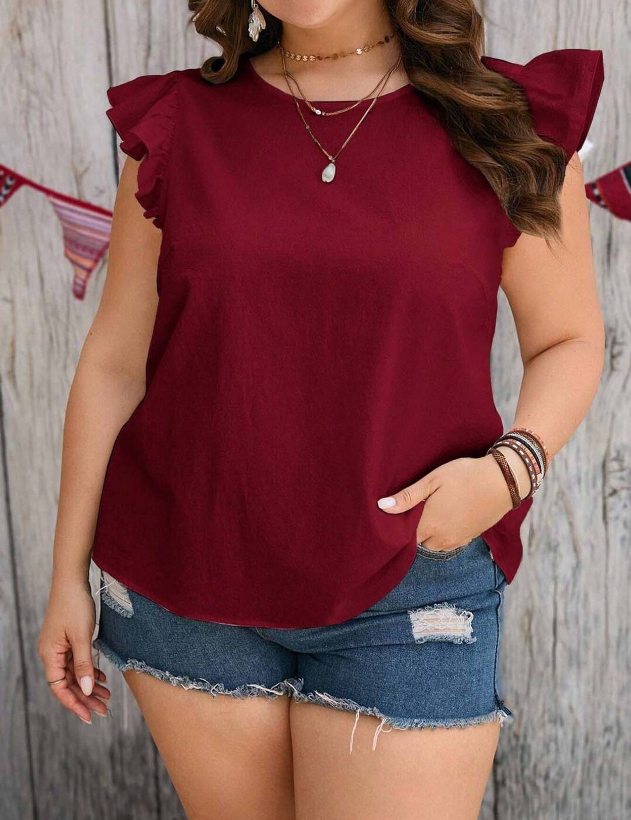 CasualFlutterSleevesSolidWomenRedTop-3_jpg.jpg
