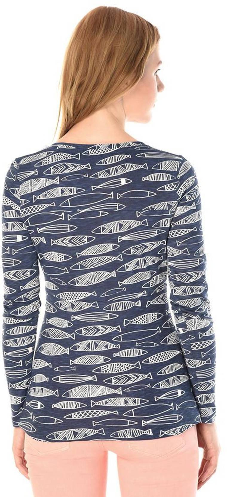 KOTTY  Casual Regular Sleeves Printed Women Blue Top