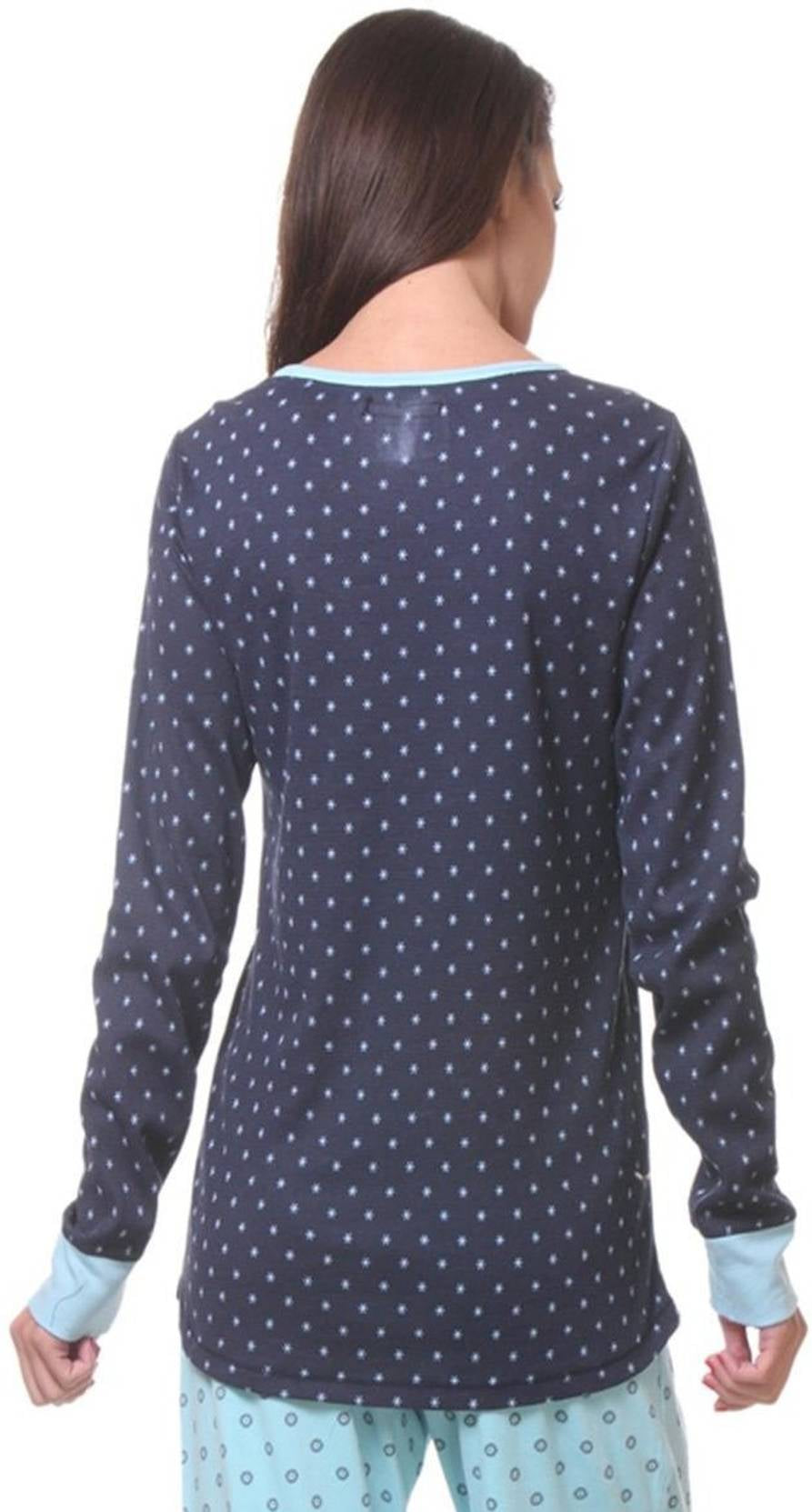 KOTTY  Casual Regular Sleeves Printed Women Blue Top