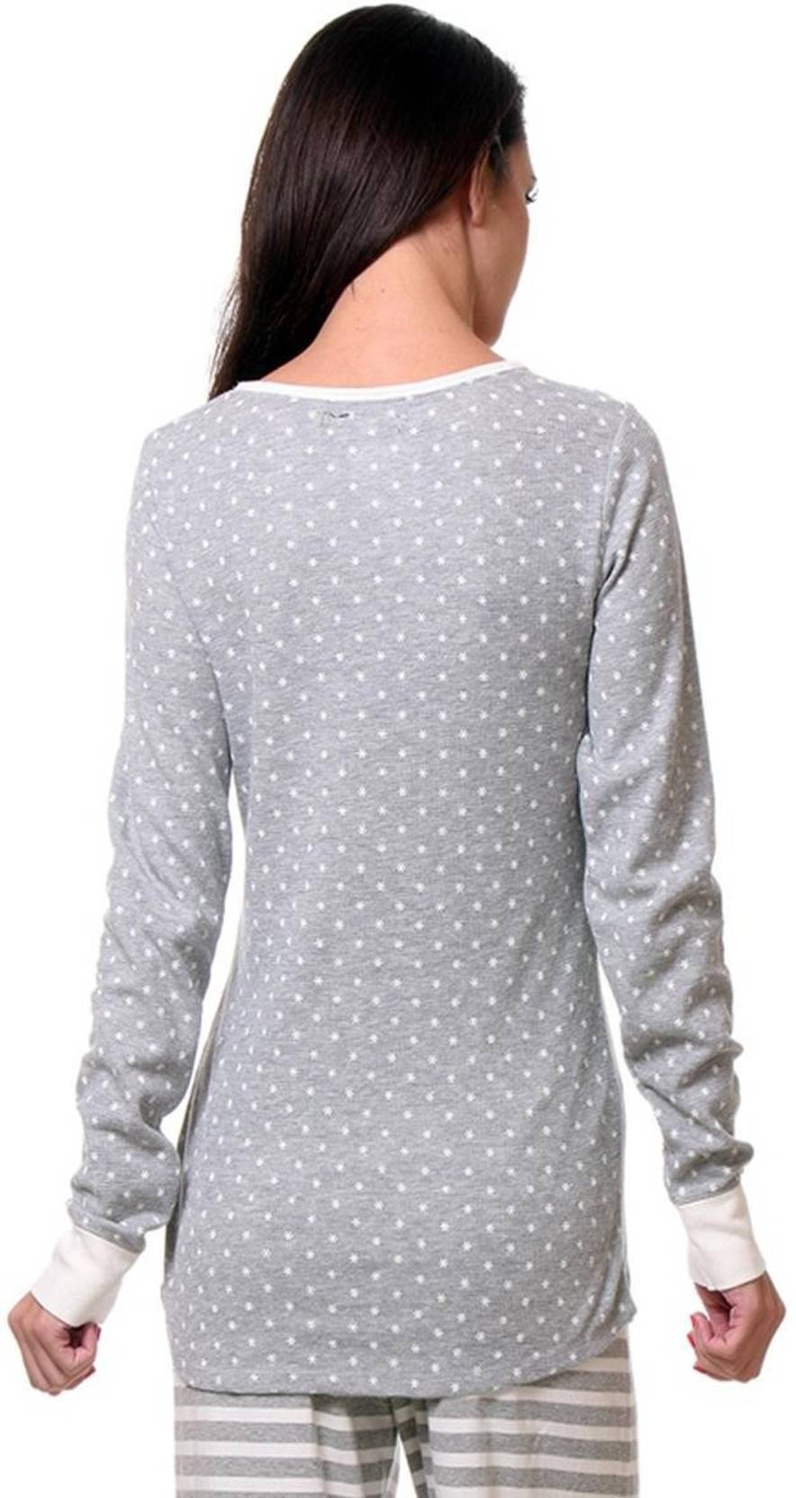 KOTTY  Casual Regular Sleeves Printed Women Grey Top