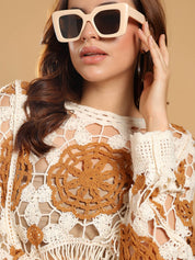 KOTTY Casual Regular Sleeves Printed Women Multicolor Top