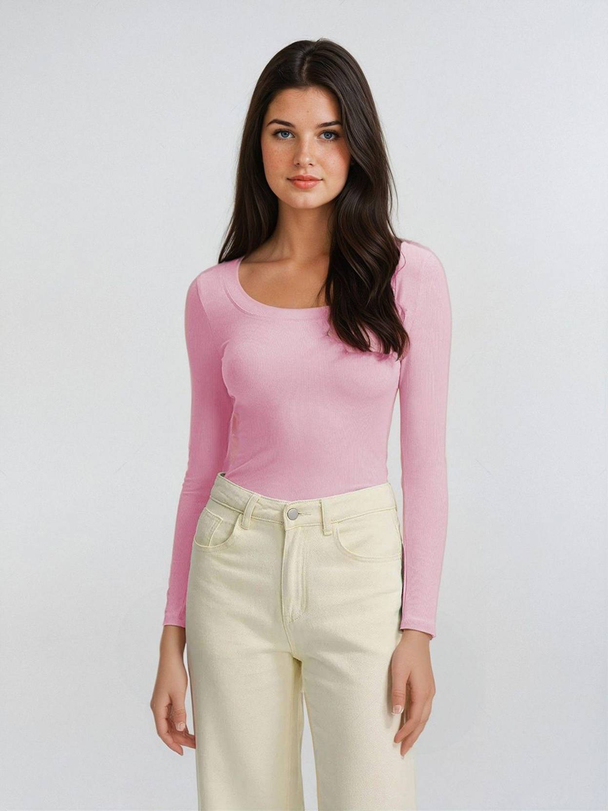 KOTTY  Casual Regular Sleeves Solid Women Pink Top
