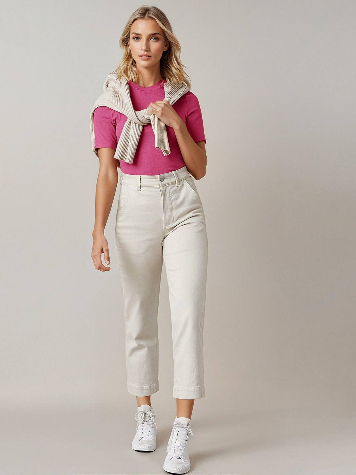 KOTTY  Casual Regular Sleeves Solid Women Pink Top