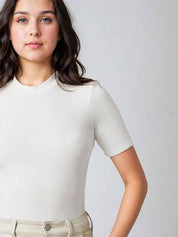 KOTTY  Casual Regular Sleeves Solid Women White Top