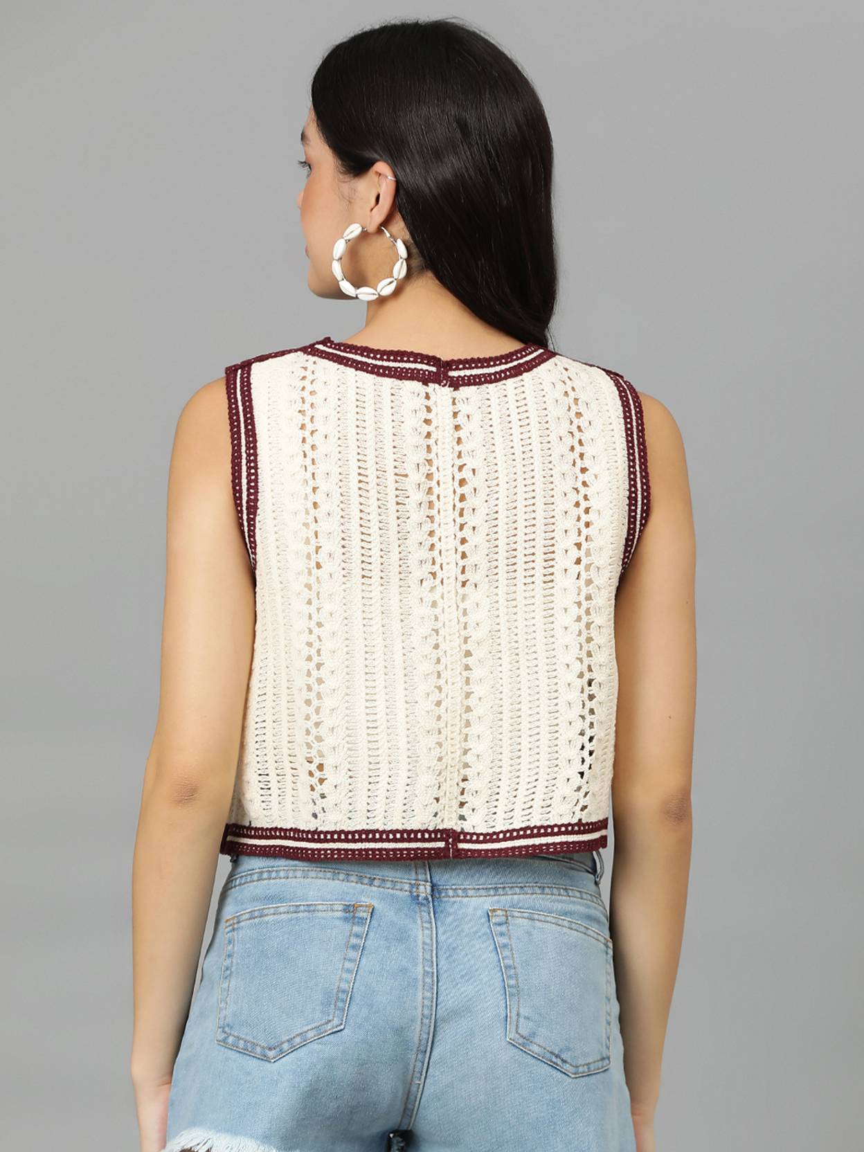 KOTTY Casual Sleeveless Embellished Women Multicolor Top