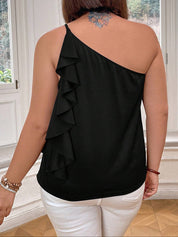 KOTTY Casual Sleeveless Solid Women Black Top