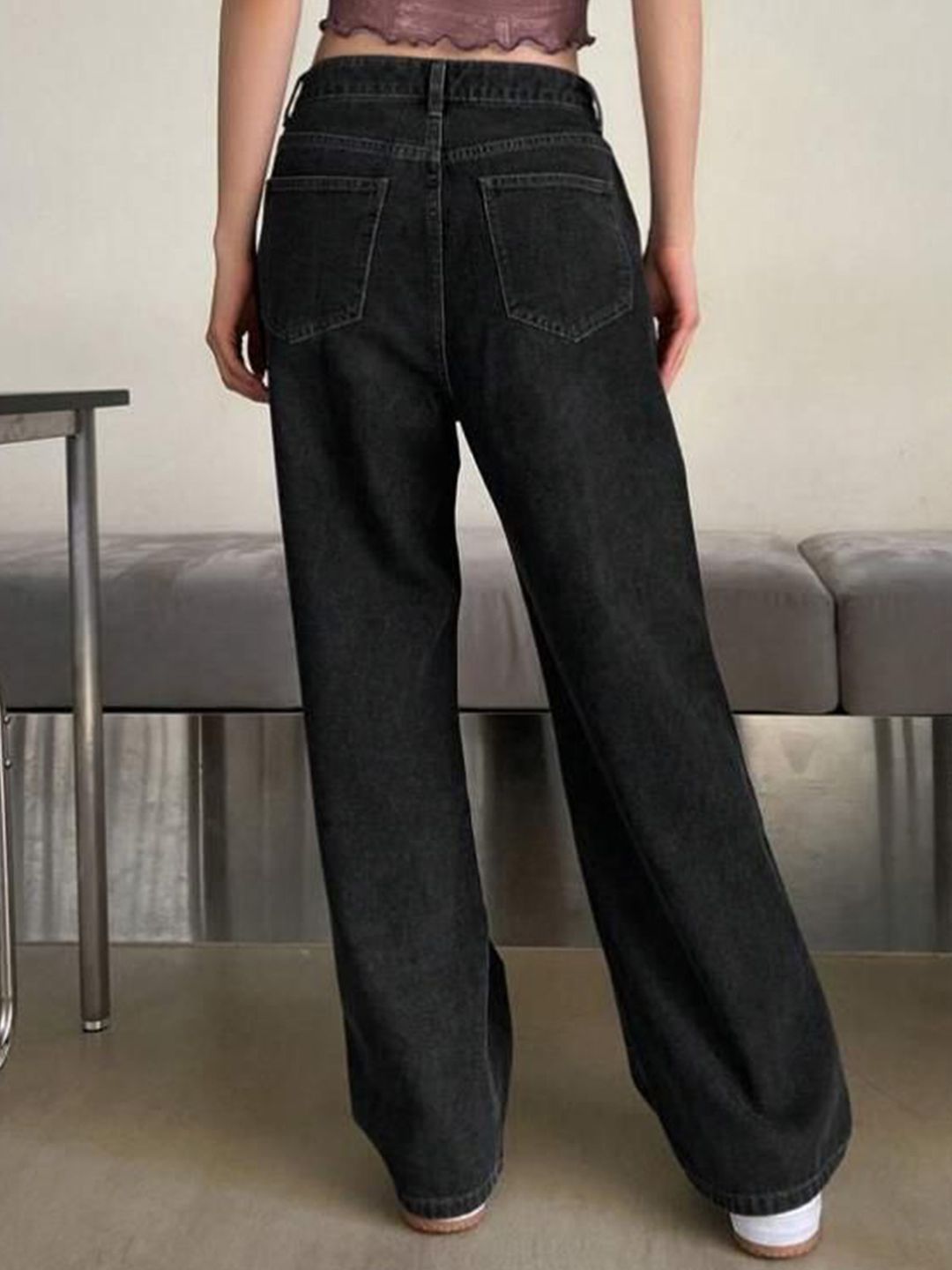 Kotty Women Jean Straight Fit High-Rise Stretchable Jeans