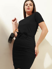 Kotty Women Round Neck Sheath Dress
