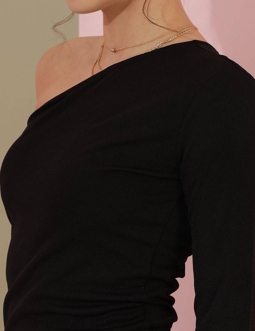 Kotty One Shoulder Bodycon Midi Dress