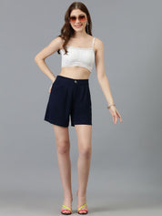 Kotty Women Regular Fit High-Rise Shorts