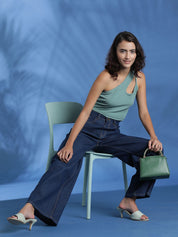 Kotty Women Solid One Shoulder Top