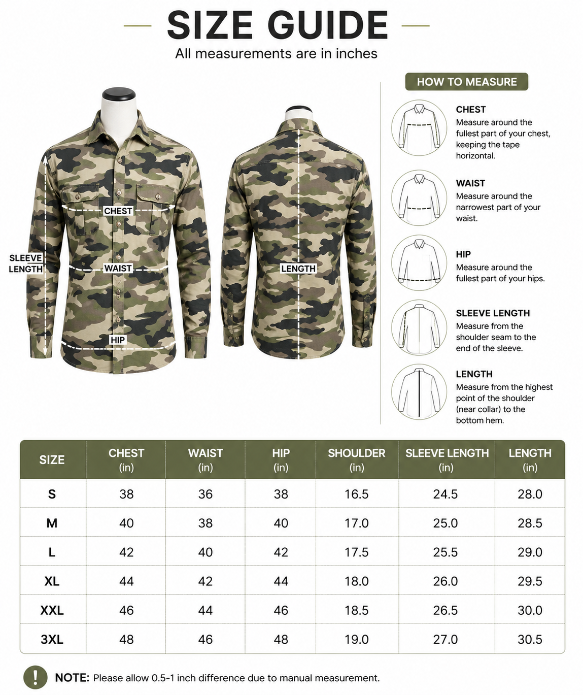 Kotty Men Olive Green Camouflage Printed Jacket