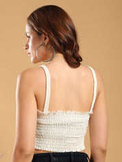 Kotty Women  Crochet  Cotton Crop Top