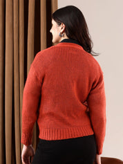 Kotty Women Cable Knit Crop Cardigan