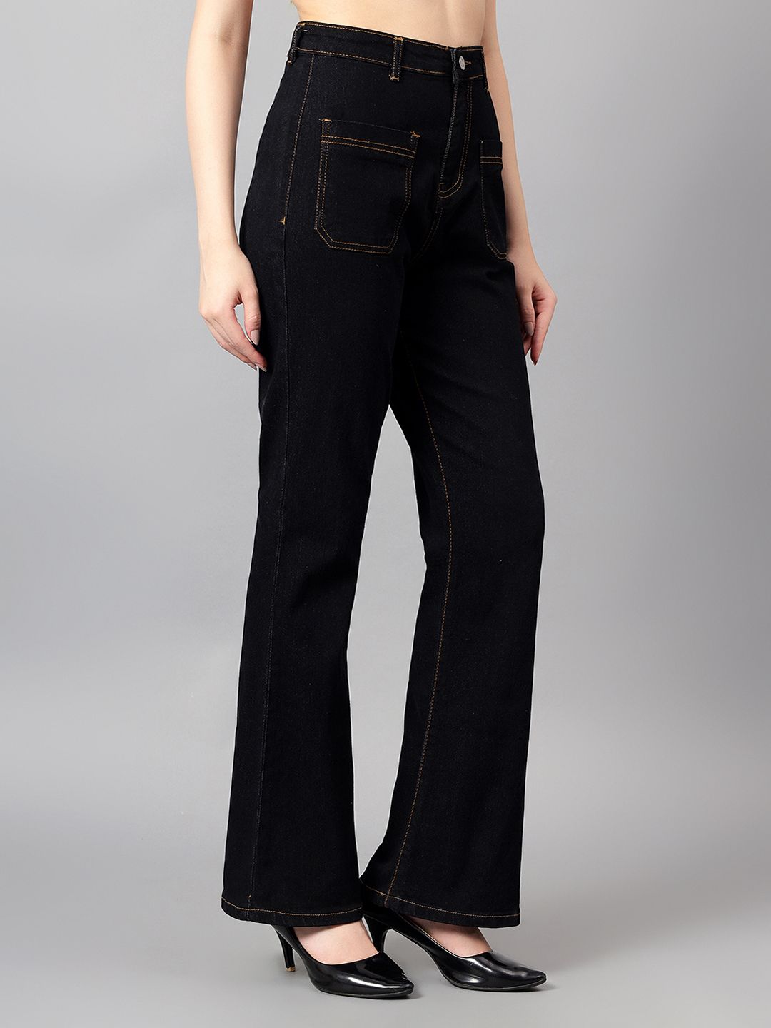 Kotty Women Bootcut Cotton High-Rise  Jeans