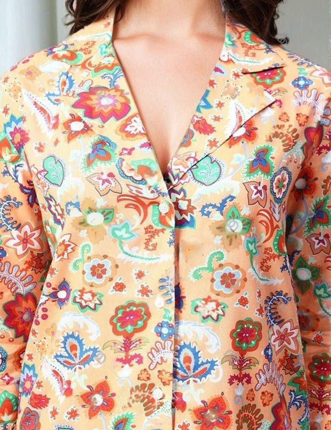 Kotty Printed Shirt With Trousers