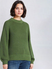 Kotty Women Self Design Long Sleeves Pullover Sweater 