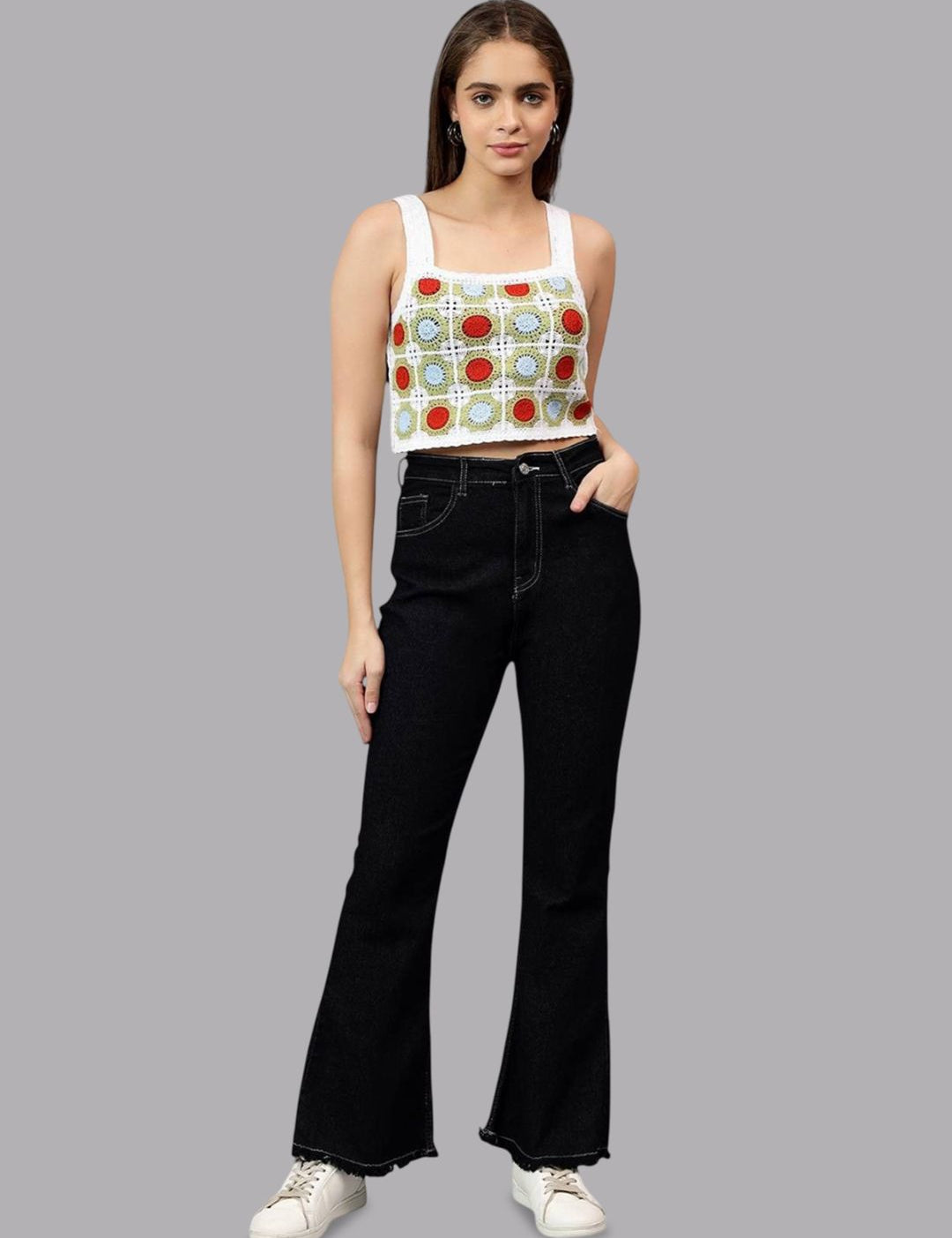 Kotty Women Bootcut High-Rise Stretchable Jeans