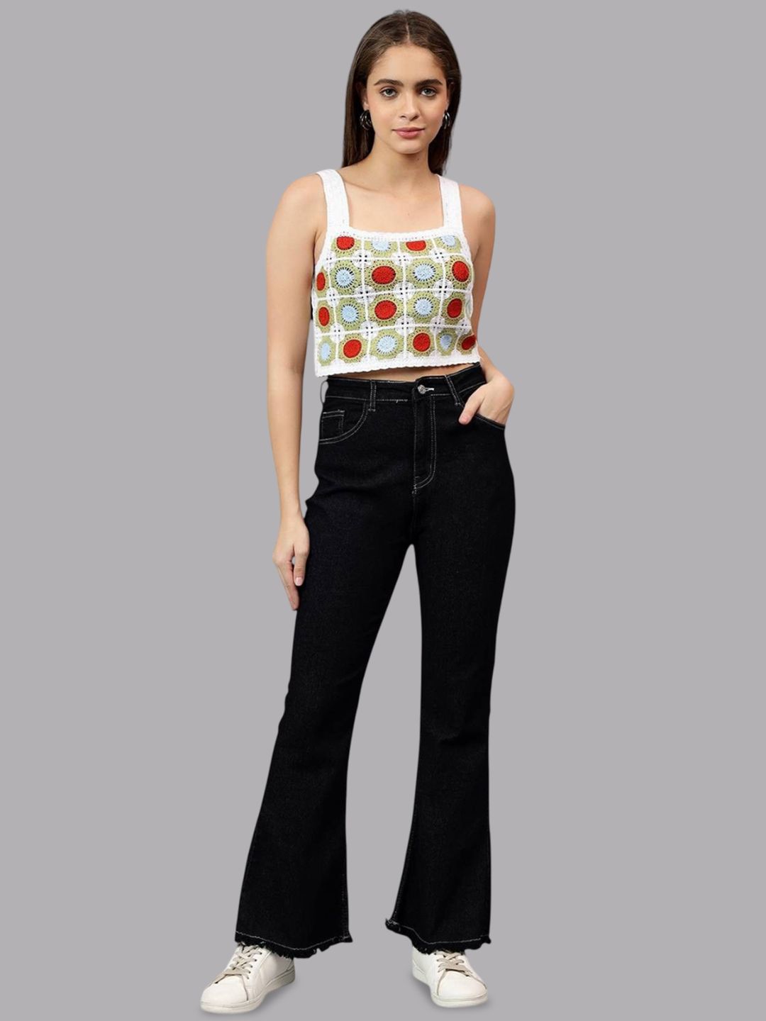 Kotty Women Bootcut High-Rise Stretchable Jeans