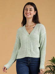 Kotty Women Cotton Ribbed Sweater