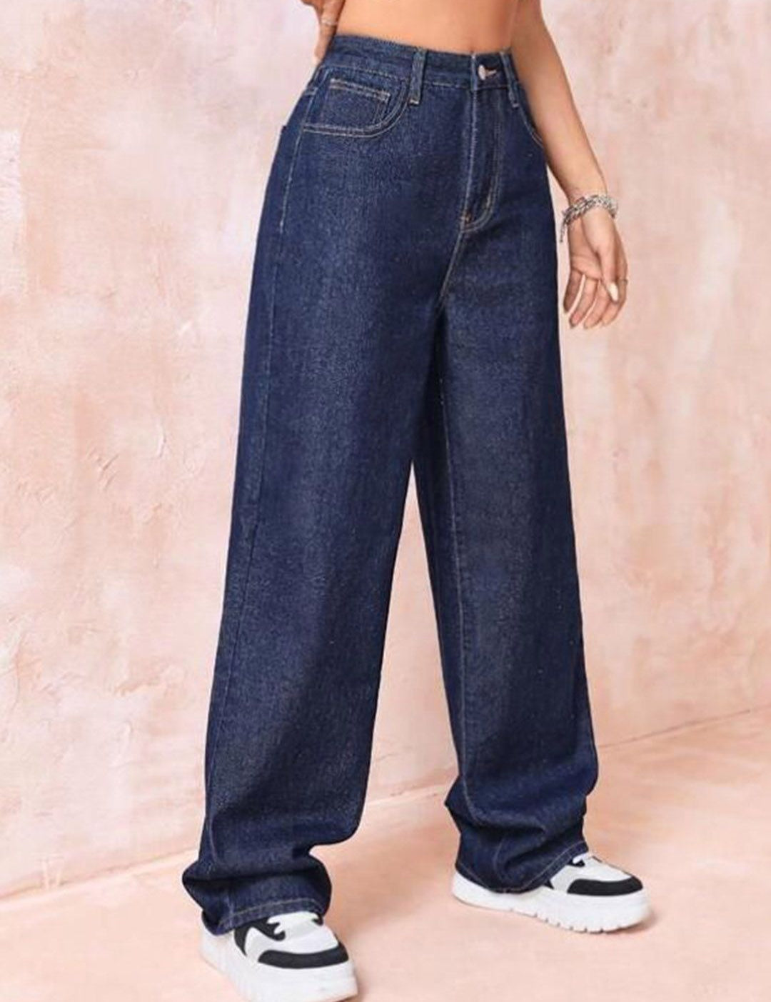 Kotty Women Jean Straight Fit High-Rise Stretchable Jeans