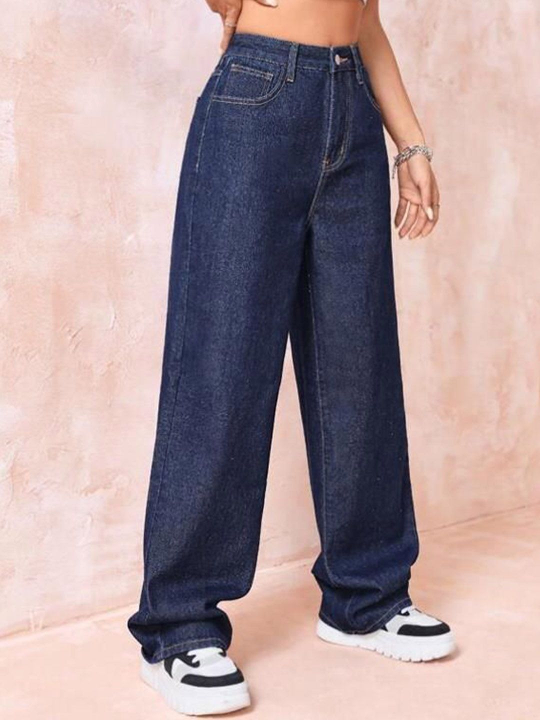 Kotty Women Jean Straight Fit High-Rise Stretchable Jeans