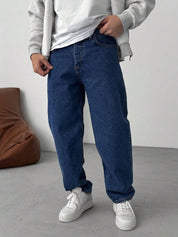 Kotty Men Straight Fit Low-Rise Stretchable Jeans