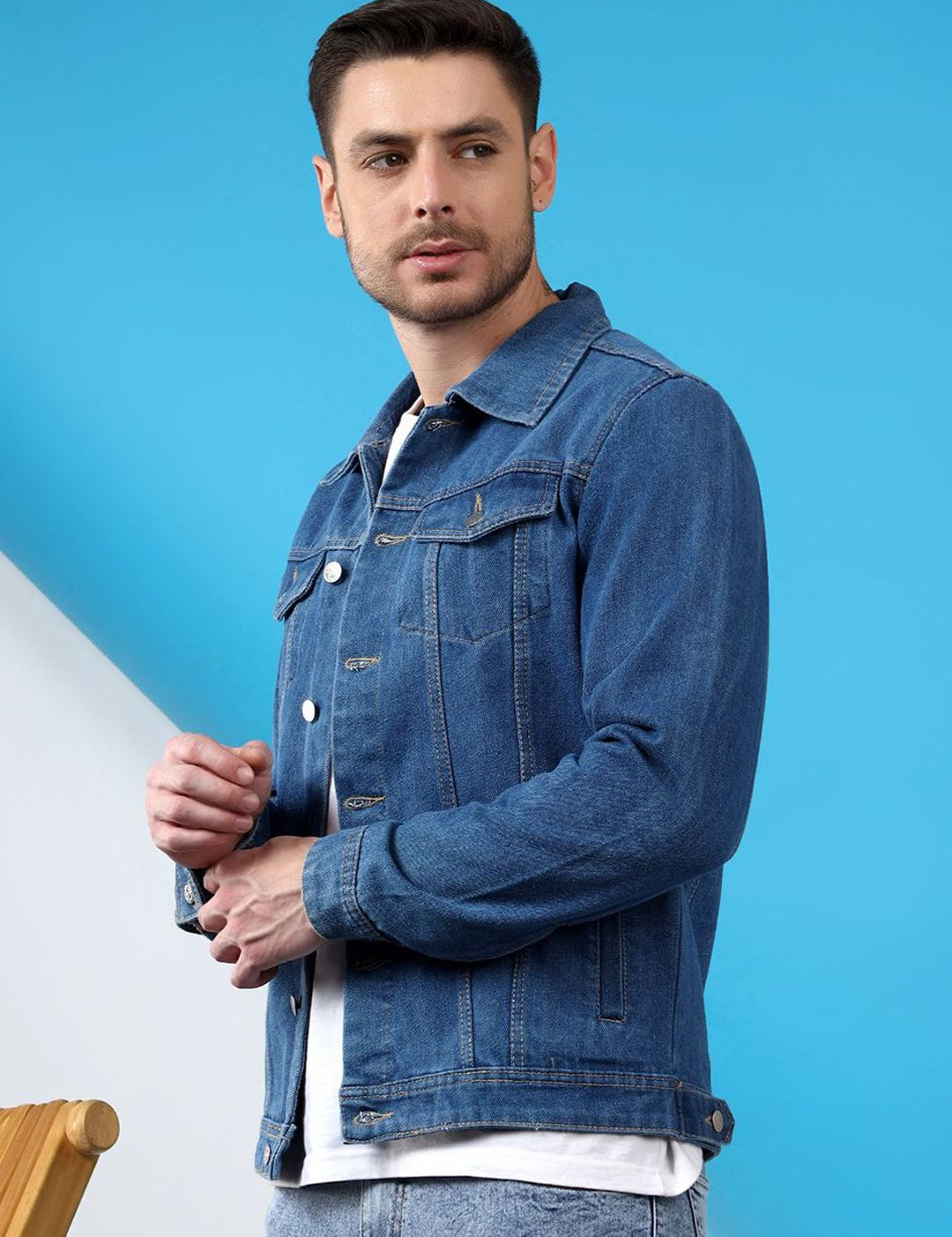 Kotty Spread Collar Denim Jacket