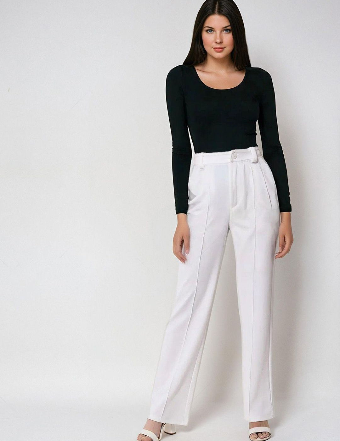Kotty Scoop Neck Top with Trousers