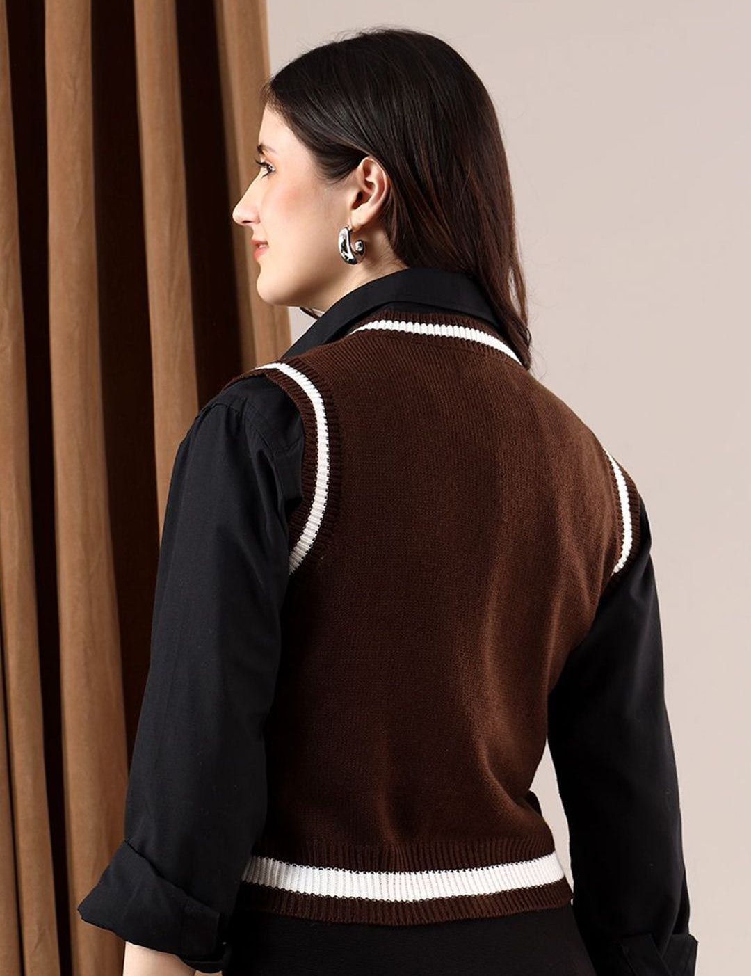 Kotty Women Crop Sweater Vest