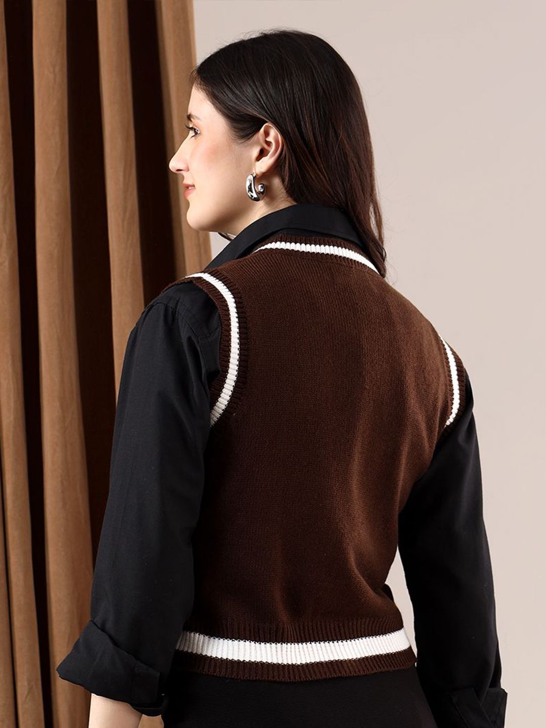 Kotty Women Crop Sweater Vest