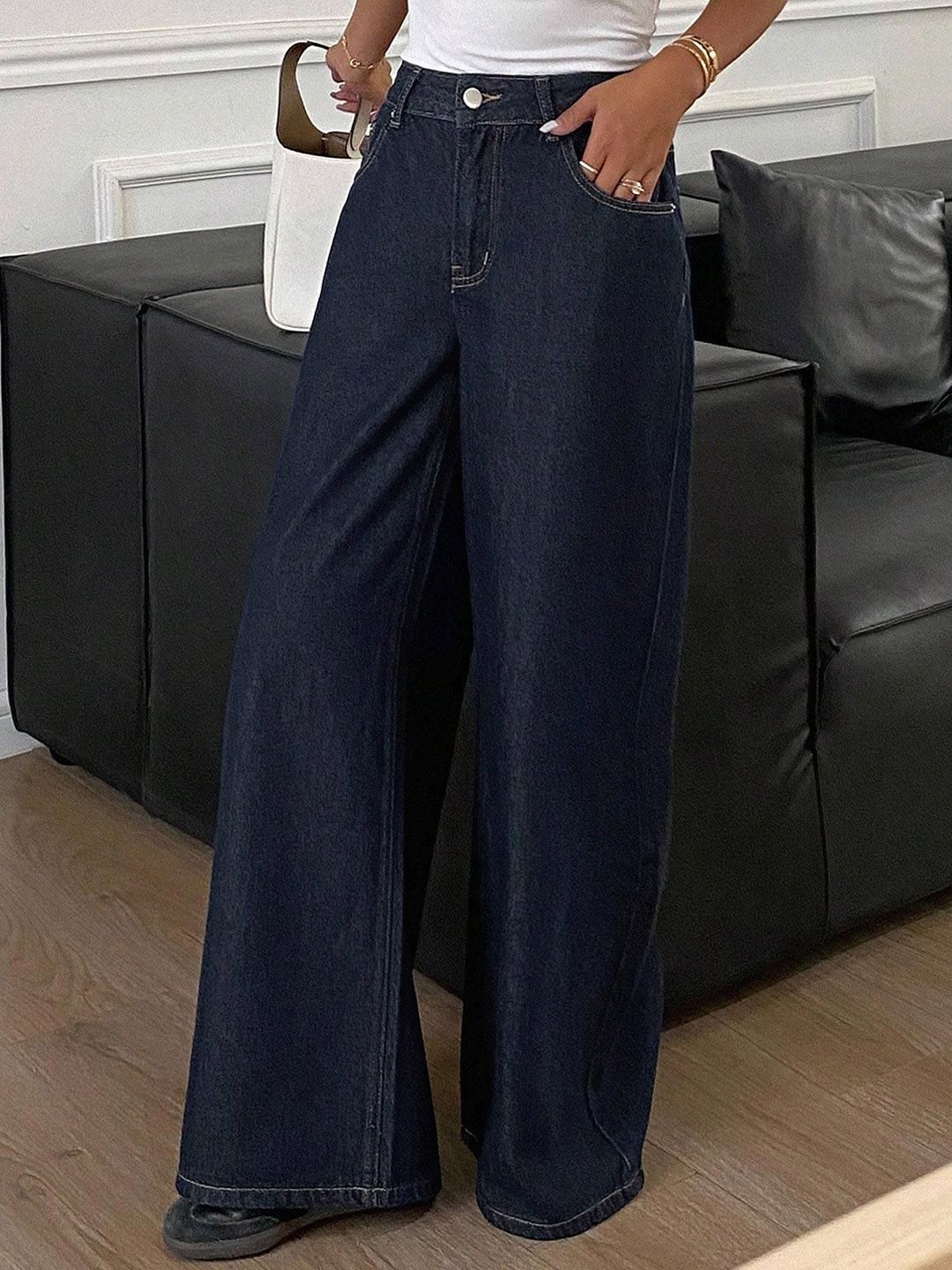Kotty Women Wide Leg High-Rise Stretchable Jeans