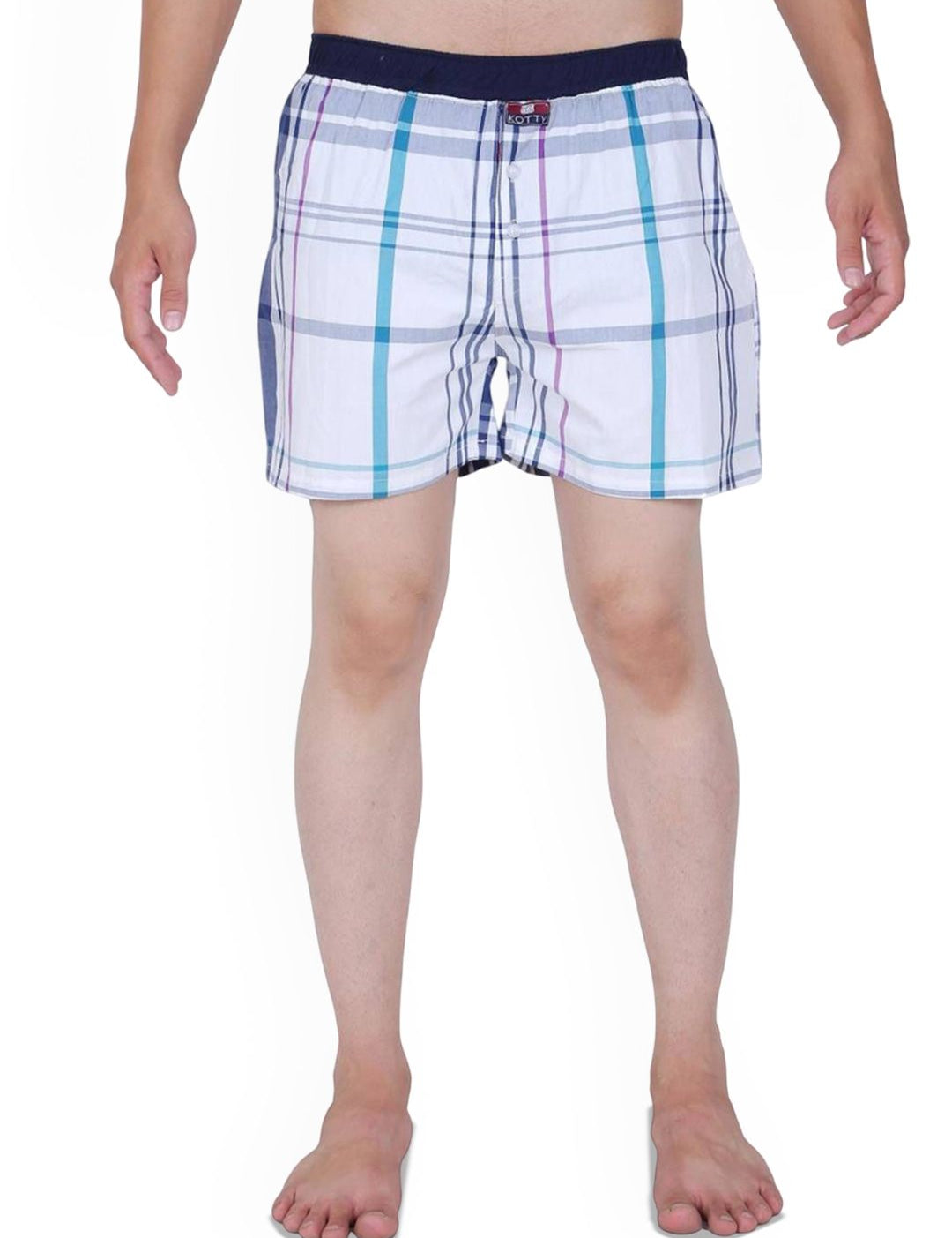 Kotty Men Checked Mid-Rise Boxer KTTNEWBOXER24S
