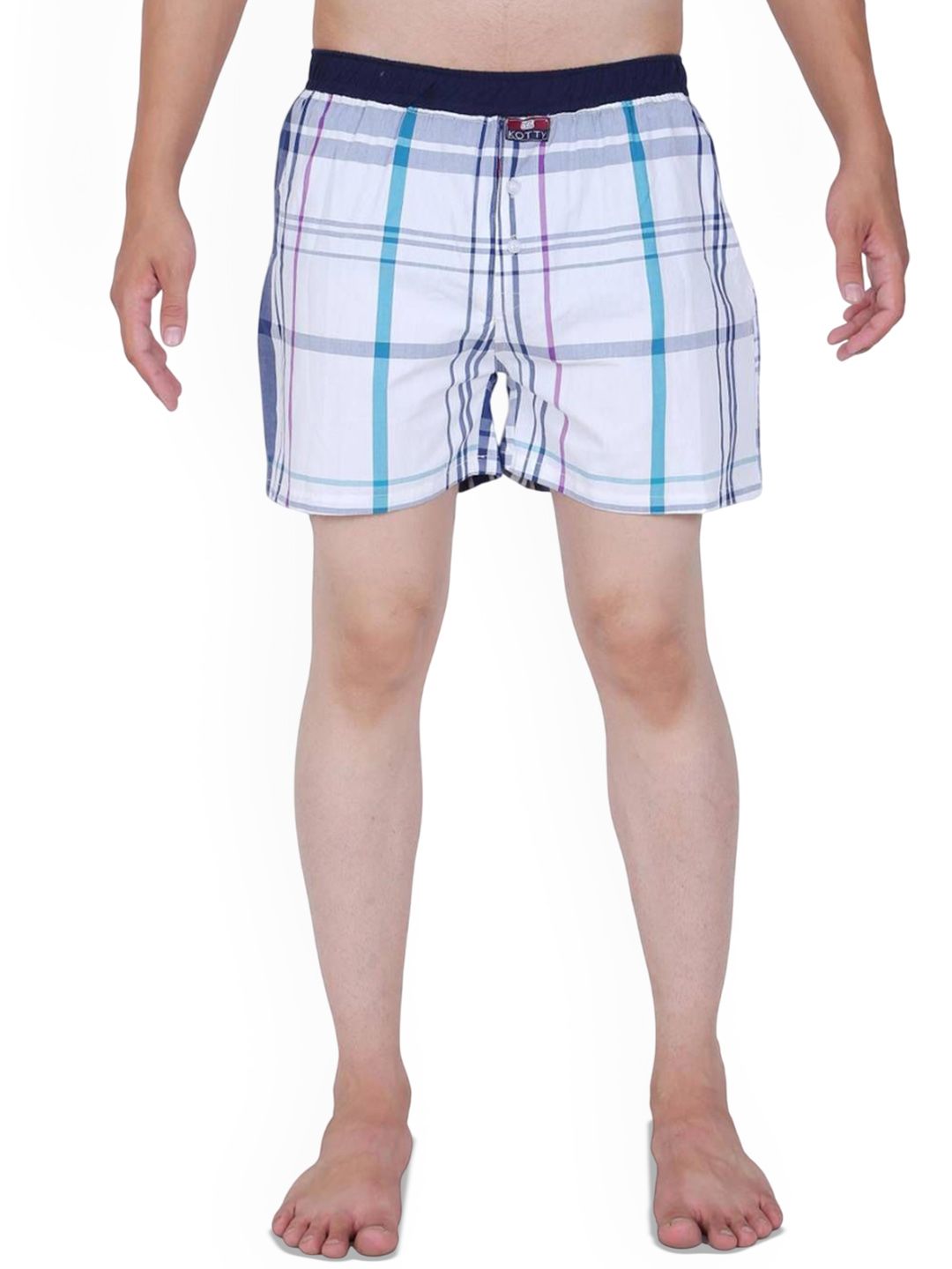 Kotty Men Checked Mid-Rise Boxer KTTNEWBOXER24S