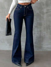 Kotty Women Bootcut High-Rise Cotton Jeans