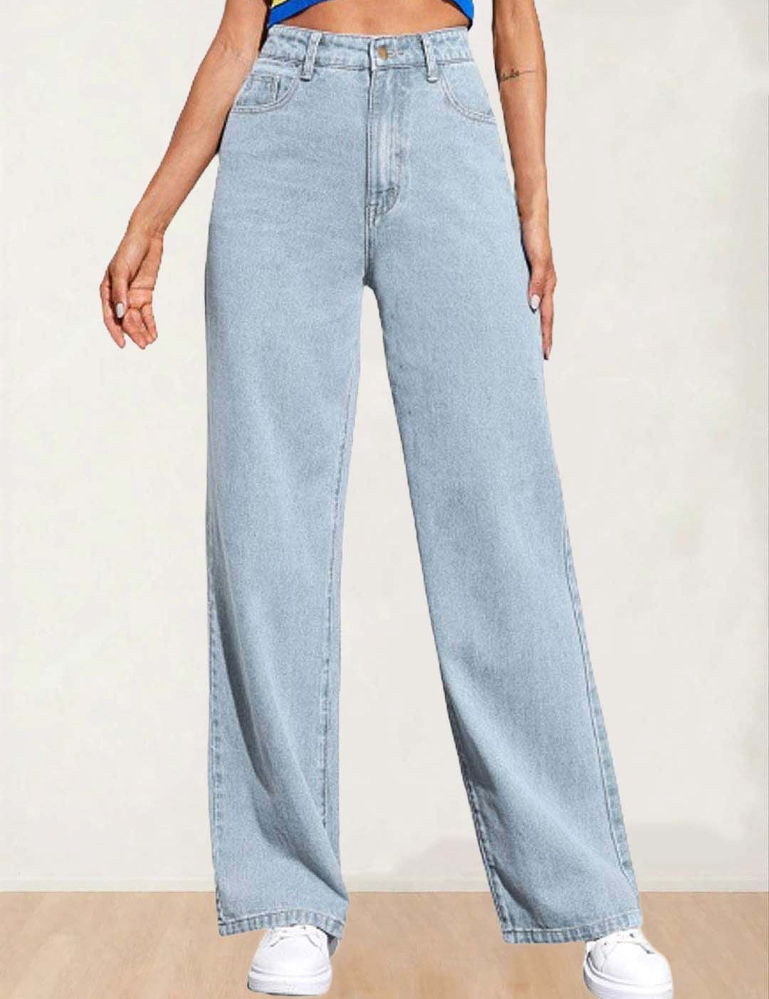 Kotty Women Straight Fit High-Rise Stretchable Jeans