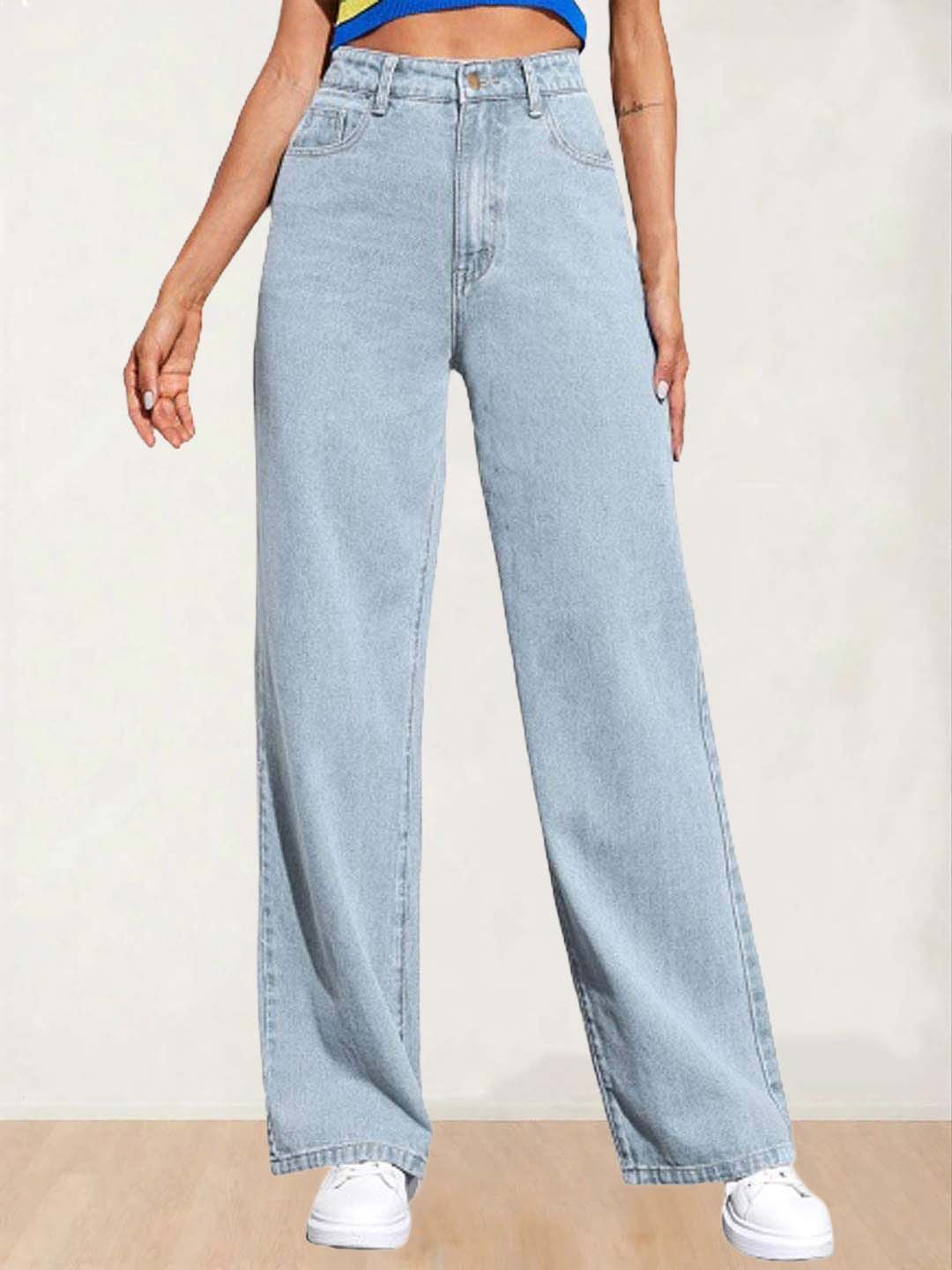 Kotty Women Straight Fit High-Rise Stretchable Jeans