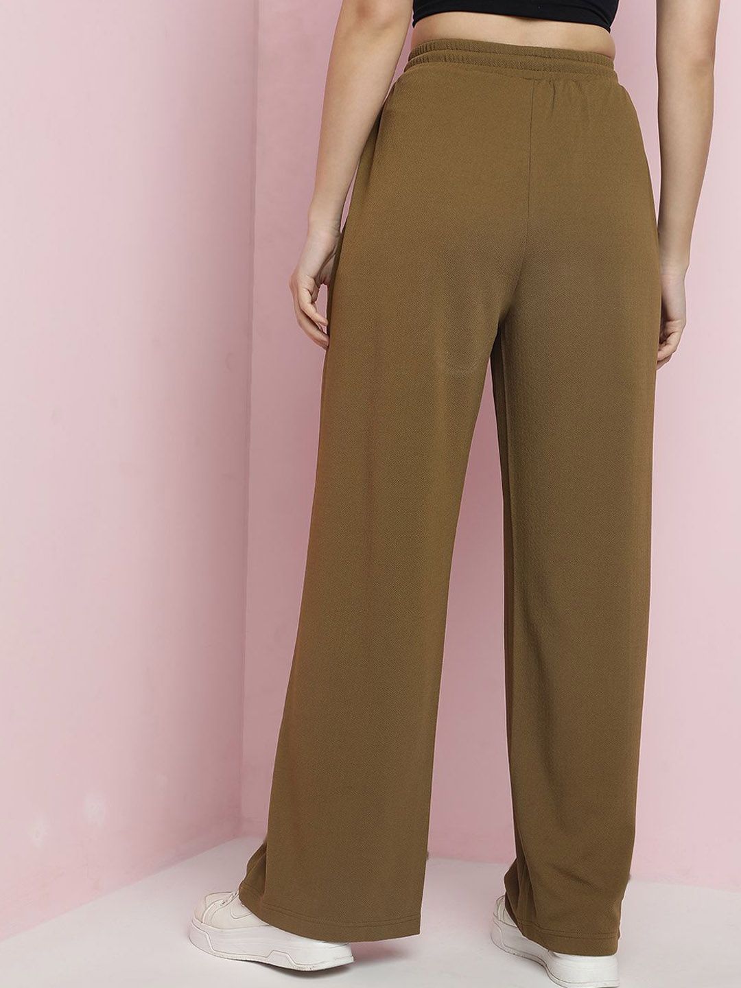 Kotty Women Classic Relaxed High-Rise Pleated Parallel Trousers