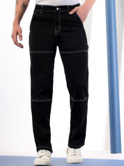 Kotty Men Mid Rise Slim Fit No Fade Clean Look Stretchable Jeans